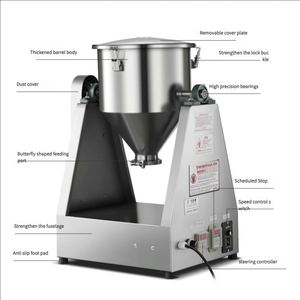220V Ribbon Blending Equipment for Powder Mixing Agitator Granule Machine for Food Spice Detergent Cosmetic Powders Chemicals - Product Image 3