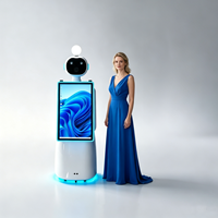 Photomaton intelligent IA avec tête mobile, borne selfie directe usine, station caméra interactive à prise de vue automatique pour événements