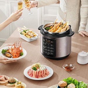 Cuisinière à pression électrique Midea 5L en acier inoxydable multifonctionnelle avec fonction de réservation pour la maison et les dortoirs - Product Image 2