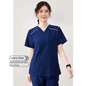 Nuovi Completi Divisa Infermieristica Multicolore in Spandex, Uniformi Chirurgiche Elasticizzate <span class=keywords><strong>da</strong></span> Ospedale, Set Scrub <span class=keywords><strong>da</strong></span> Donna per Infermiere - Product Image 3