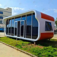 Cabine Apple préfabriquée de style luxueux, bureau mobile moderne, cabine mobile en acier pour la maison, le magasin ou la villa, maison cabine Apple