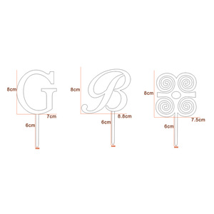 Adornos de pastel de acrílico dorado con símbolo geométrico letra nuevo diseño reutilizable <span class=keywords><strong>Feliz</strong></span> cumpleaños decoración de pastel de fiesta de boda - Product Image 6