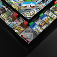 Jeu de société en bois de luxe sous licence Charles Fazzino X Monopoly, cadeau personnalisé