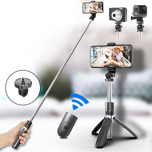 Logo Automatique de Conception 3-Axes Poche <span class=keywords><strong>Selfie</strong></span> Bâton Lumière Trépied Mise À Niveau <span class=keywords><strong>Selfie</strong></span> Trépied de Bâton Avec Télécommande Sans Fil - Product Image 5