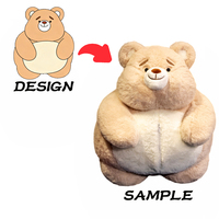 personnalisé mini sac à dos en peluche pour l'école mignon enfants PP coton remplissage maille doublure soulagement du Stress