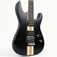 Stringed Instruments D-300 High Grade Two Shake One Piece Matte Black and Matte Colors Electric Guitar