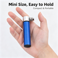 Pompe à vélo multifonctionnelle légère en aluminium, portable, compatible, mini pompe à vélo polyvalente pour un gonflage rapide