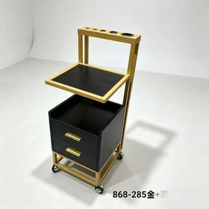 Carrito Profesional para Peluquería, Carrito de Salón de Lujo Chapado en Oro con Cajones, Gabinete de Almacenamiento Moderno para Estilistas - Product Image 2