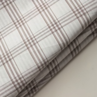 Tissu Popeline Teint en Fil 100% Coton Biologique Respirant pour Vêtements, Jupes, Robes et Textiles de Maison