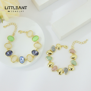 Trendy Lucky Design italiano bracciali in oro 14k all'ingrosso bracciali in cristallo smaltato multicolore per regalo per ragazza - Product Image 5