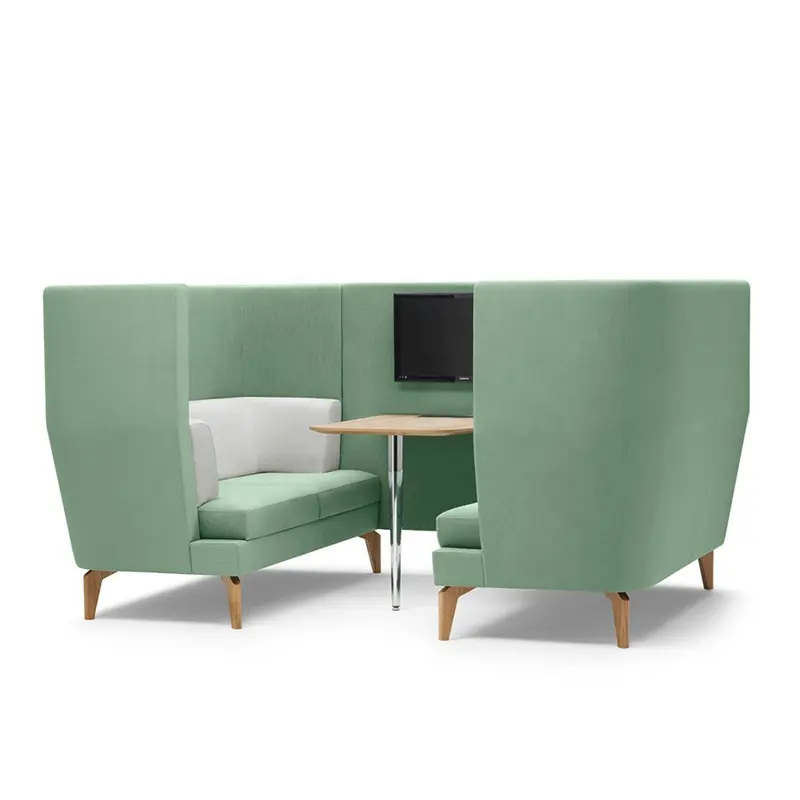 Office Sofa Seating / Meeting Pod Sofa/ VIP Open Area Space Sofa Design