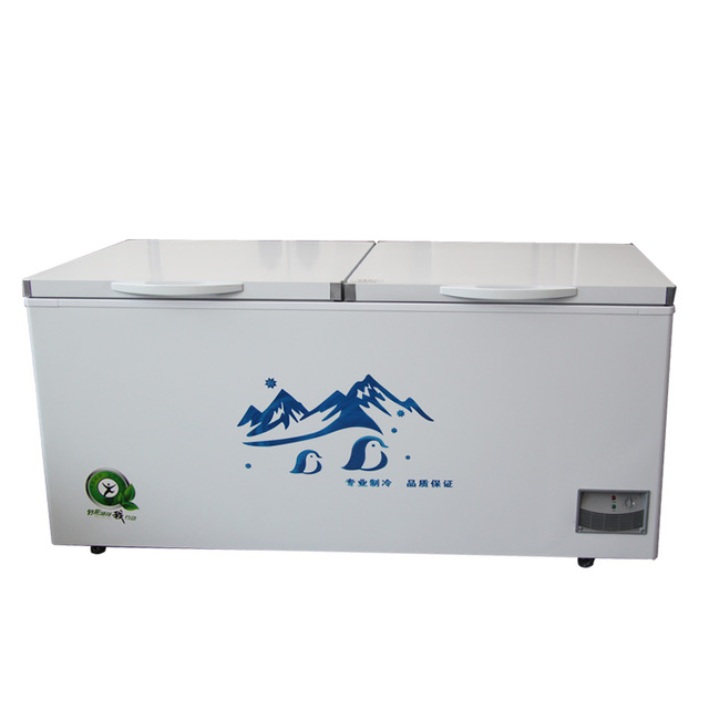 High Quality 458L Deep Chest Meat Freezer 16.2Cu Ft Volume Horizontal Freezers for Supermarket