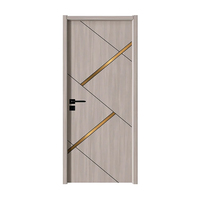 Vente directe d'usine, porte composite en bois massif insonorisée personnalisable préinstallée avec cadre de porte, porte intérieure non peinte