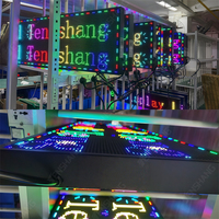 Letrero LED Programable con Horario Comercial, Control por Aplicación, Súper Brillante, Combinaciones RGB, Modos de Desplazamiento de Texto Intermitente para Salón, Tienda Minorista