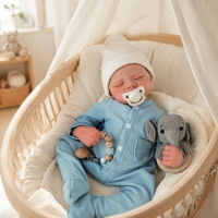 20 Zoll Lebensechte Reborn-Babypuppe aus Weichem Vinyl Realistische Neugeborenen-Puppe Spielzeug für Kinder Geschenk Großhandel Individuell Anpassbar