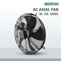 Ventilateurs industriels 500 mm 380 V CA, ventilateur axial à roulement à billes 1500 tr/min, pales métalliques pour condenseurs industriels, conformes CE 3C