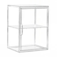 Boîte à pain en acrylique transparent avec couvercle à fermeture magnétique |   Conteneur de stockage alimentaire empilable anti-poussière pour collations, gâteaux, comptoir de cuisine