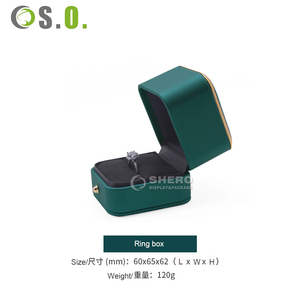 Caja de joyería de cuero PU cepillado anillo colgante collar pulsera almacenamiento versátil pendiente caja de exhibición de joyería - Product Image 5