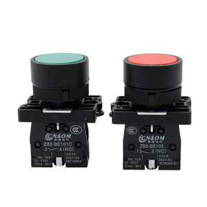 CNAOM Push Button Switch ZB2-BE101C ZB2-BE102 Plastic Emergency Stop Mushroom Head Rotary Switch IP40 Screw Terminal - Product Image 2