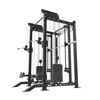 Jaula eléctrica de acero para gimnasio en casa, estación multifunción para culturismo, entrenamiento de brazos, máquina Smith de Fitness, estante para sentadillas, Cable cruzado