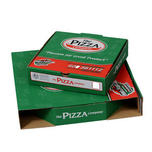Kue Pizza makanan 10/11/12/13/15/16 "grosir Logo kustom cetak bergelombang kotak kemasan bergelombang Kraft murah - Product Image 2