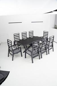Juego de Sillas de Comedor Modernas de Aluminio para Exteriores, Resistentes a la Intemperie y al Agua, para Jardín, Patio, Balcón, Comedor y Sala de Estar - Product Image 5