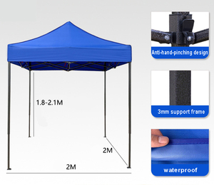 Tente publicitaire ajustable avec logo personnalisé, tente pop-up rectangulaire, bannière en tissu pour événements, housses de barricade pour la publicité promotionnelle - Product Image 3