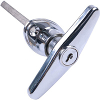 Serrure de porte de garage à bas prix, matériel de porte coulissante, serrure intelligente à rouleaux, type T, jeu de clés, serrures de portes de garage