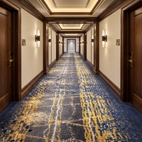 Tapis de hall d'hôtel moderne de luxe 5 étoiles, tissé Axminster avec 80% de laine, 20% de nylon, antidérapant, écologique