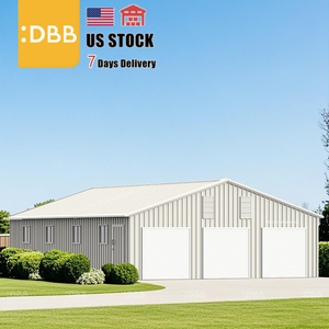 Grand stock 39Ft 39Ft 13Ft Garage Hangar Voiture Couleur Unie Acier Tuile Peak Structure en Acier Galvanisé Bâtiment d'usine - Product Image 4
