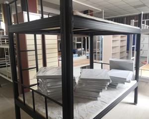 Confortevole scuola dormitorio letto <span class=keywords><strong>a</strong></span> <span class=keywords><strong>soppalco</strong></span> ostello mobili per adulti in acciaio letto <span class=keywords><strong>a</strong></span> castello - Product Image 2