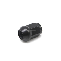 20 Piezas Tuerca de Rueda de Acero de Extremo Cerrado Hexagonal de 3/4" M12X1.5, Negra, Tipo Acorn, Grado 6.8 HF, para Reequipamiento/Actualización de Vehículos