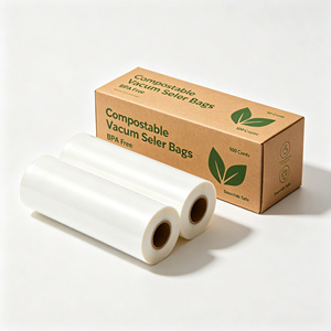 Food Grade <b>Vacuum</b> Plastic <b>Bags</b> Heat Seal Storage Pouches Clear Nylon Packaging for Meat Fish and Frozen Food - Product Image 2