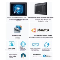 Tablette industrielle embarquée Ubuntu avec batterie intégrée, architecture ARM, mini PC tout-en-un, programmation Qt5, ordinateur industriel en stock