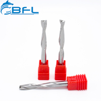 Fresa de Carburo Sólido de 2 Filos BFL, Corte Descendente, Recubierta de Altin y Estaño, Personalizable ODM/OEM para Corte CNC de Madera