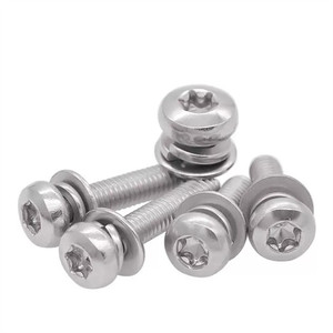 Vis de machine combinées Torx en acier au carbone galvanisé M2 M3 M4 X 8mm M5 M6 avec rondelles plates et rondelles à ressort - Product Image 3
