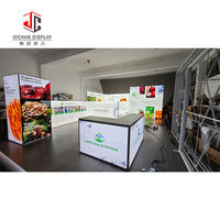 Stand d'exposition modulaire personnalisé avec éclairage LED et graphiques en tissu SEG, boîte lumineuse pour salon professionnel, idéal pour la promotion de marques de vêtements