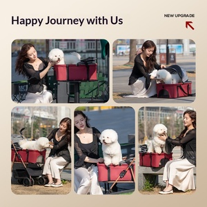 Poussette pliable légère pour animaux de compagnie, avec panier détachable et poignée rotative à 360°, pour chiens et chats de petite et moyenne taille, idéale pour l'extérieur - Product Image 6