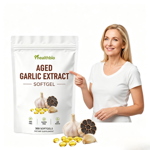Gélules d'extrait d'<span class=keywords><strong>ail</strong></span> vieilli à marque privée, haute puissance, antioxydant, santé cardiovasculaire, capsules d'<span class=keywords><strong>ail</strong></span> en vrac, vente en gros, OEM, ODM - Product Image 1