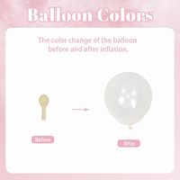 Kit de 60 ballons en latex transparents pastel rose et blanc de 12 pouces pour la décoration de mariage, d'anniversaire, de fête de naissance