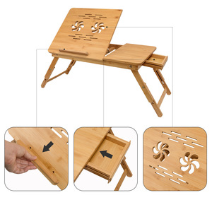 Foldable bedside table, height adjustable, suitable for home use, <b>study</b>, simple bedroom, dormitory, or bay window. - Product Image 5