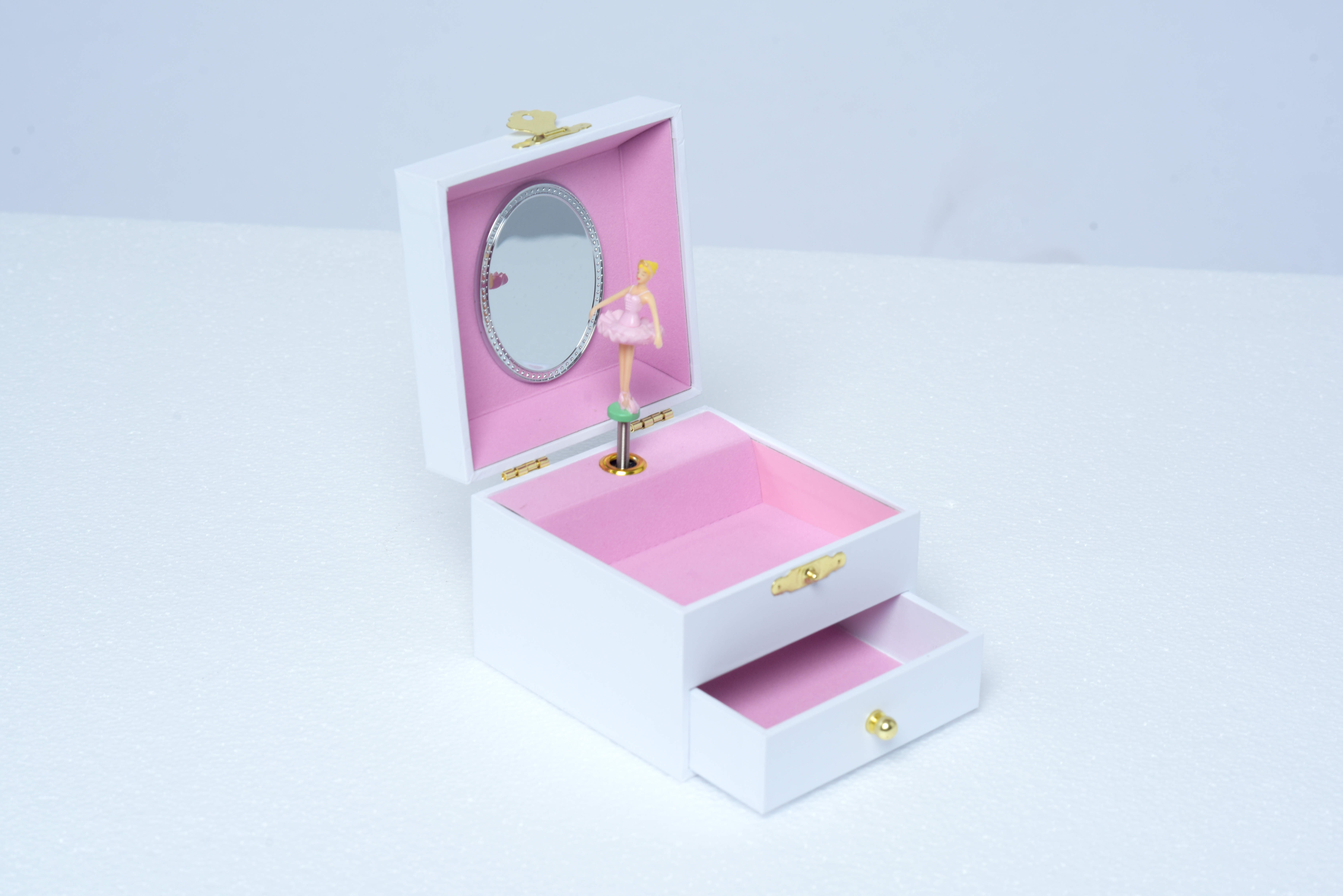 4 Inch Music Box With Drawer