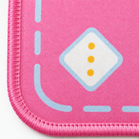 Tapis de Mahjong Antidérapant Imperméable en Néoprène Rose Pliable Durable Écologique avec Caractères Chinois Bidirectionnels pour Table de Jeu