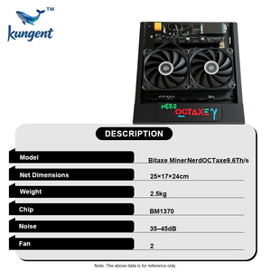 En stock NerdMiner NerdOCTAxe 9 6TH s SHA 256 ASIC Miner 160W pour l'extraction de Bitcoin en solo <span class=keywords><strong>à</strong></span> domicile - Product Image 2