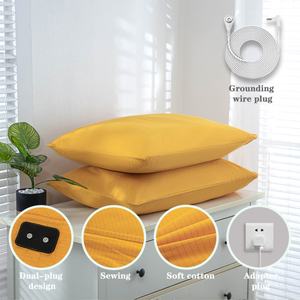 Funda de Almohada ESD Tejida de Algodón Orgánico 95% con 5% de Plata Bordada para Hotel y Hospital, Cable de Conexión a Tierra para un Sueño Profundo - Product Image 1