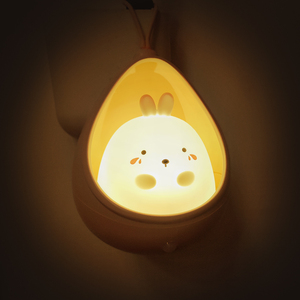 Popular Usb Sweet Bunny Rabbit Baby Night Light PIR Sensor Lámpara de pared colgante para niños Dormitorio Night Baby Nursery Lámpara Bonito regalo - Product Image 5