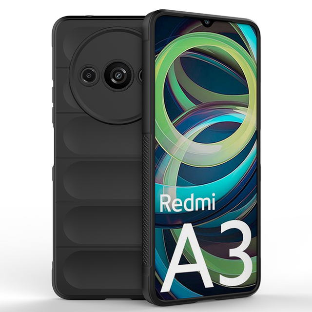 Fashion Rugged Phone Back Cover for Xiaomi Poco X6 Neo/Redmi A3 4G Note13 R Pro Shockproof TPU Phone Case