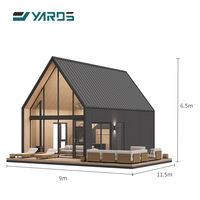 Fournisseur fabrique des cabines de luxe à deux étages pour les vacances en plein air, glamping, mini-maison de plein air