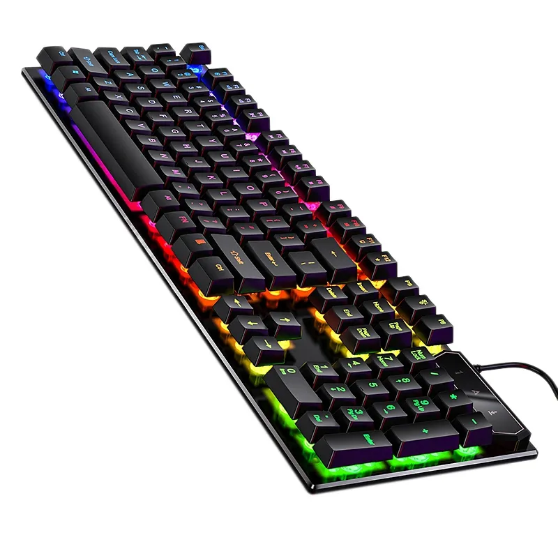 V4 Gaming Keyboard Mechanical Keyboard USB Wired Backlit Keyboard 104 Keys For PC Laptop Of Various Brands