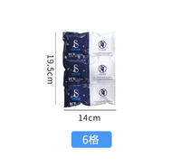 Plaque de glace réutilisable S, modèle ICE PACK -6, 6 compartiments, pour garder les aliments frais, durable, design écologique, origine Chine